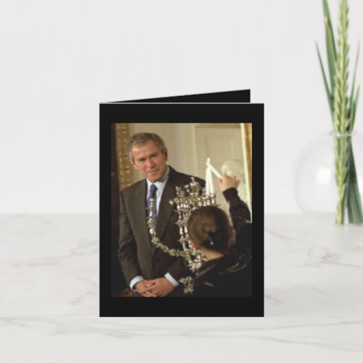 ジョージ・w・ブッシュからの幸せなHanukah シーズンカード (正面)