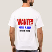 ジョージ・W・ブッシュが欲しい Tシャツ (裏面)