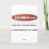 ジョージ・w・ブッシュのカスタマイズ可能なカード カード (裏面)