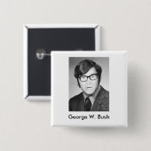 ジョージ・w・ブッシュの年鑑の写真 缶バッジ (正面&裏面)