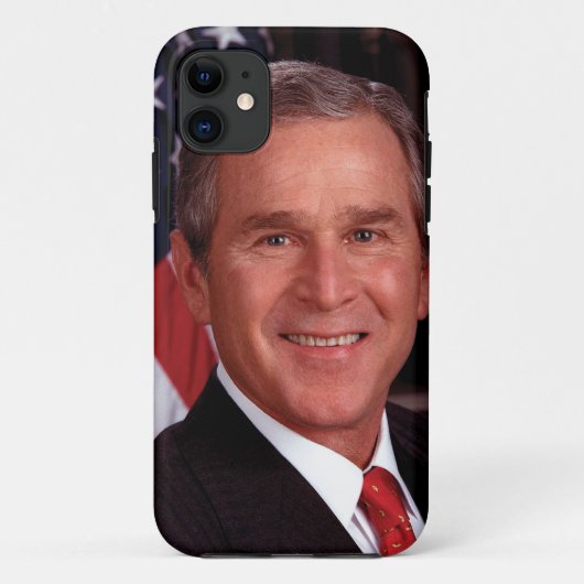 ジョージ・W・ブッシュ大統領の公式肖像画 Case-Mate iPhoneケース (裏面)