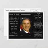 ジョージ・W・ブッシュ大統領 ポストカード (正面/裏面)