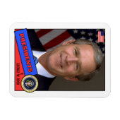 ジョージ・W・ブッシュ野球カード マグネット (横)