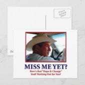 ジョージ・W・ブッシュ ポストカード (正面/裏面)