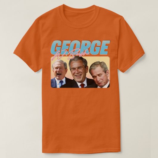 ジョージ・W・ブッシュ 90年代スタイルの美観1 Tシャツ (デザイン正面)
