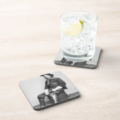 ジョージA. Custer (b/wの写真)大将 コースター (右側)