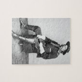 ジョージA. Custer (b/wの写真)大将 ジグソーパズル (横)