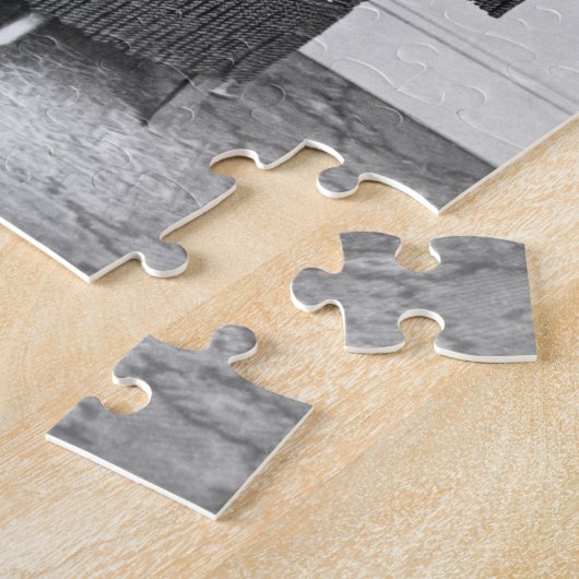 ジョージA. Custer (b/wの写真)大将 ジグソーパズル (側面)