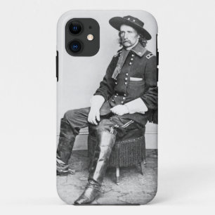 ジョージA. Custer (b/wの写真)大将 iPhone 11 ケース
