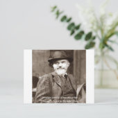 ジョージBショー「家族/天国」知恵引用文ギフト ポストカード (スタンド正面)