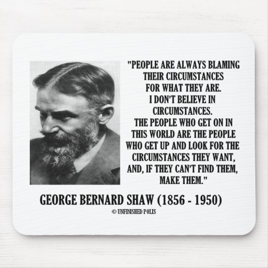 ジョージB.ショウIは状況で信じません マウスパッド (正面)