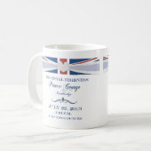 ジョージBaby Souvenir Mug王室のな王子 コーヒーマグカップ (正面左)