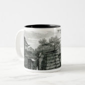 ジョージCookeが刻むマラッカの可動橋 ツートーンマグカップ (正面左)