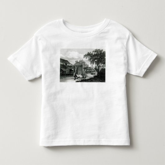ジョージCookeが刻むマラッカの可動橋 トドラーTシャツ (正面)
