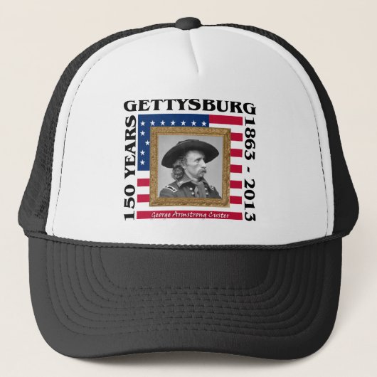 ジョージCuster - 150th記念日Gettysburg キャップ (正面)