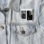 ジョージEastmanの2つのポートレート1884年および1890年 缶バッジ (インサイチュ)