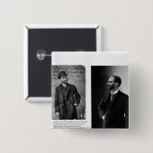 ジョージEastmanの2つのポートレート1884年および1890年 缶バッジ (正面&裏面)