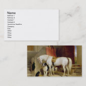 ジョージFavourites (キャンバスの油)王子の 名刺 (正面/裏面)