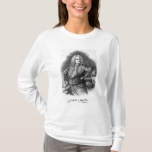 ジョージFrederick Handel 1749年 Tシャツ (正面)