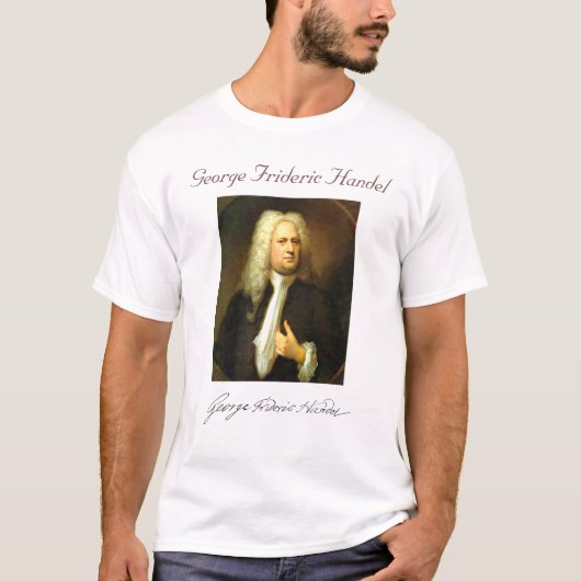 ジョージFRIDERIC HANDEL Tシャツ (正面)