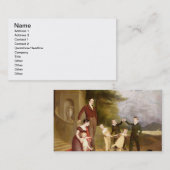 ジョージGranville Leveson-Gowerおよび彼ののポートレート 名刺 (正面/裏面)