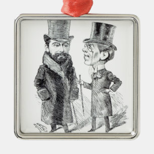ジョージGrossmith Jnr。 そしてリチャードD'Oylyの献立表 メタルオーナメント