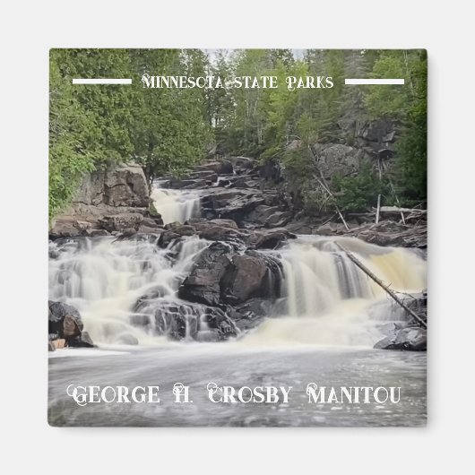 ジョージH.クロスビーマニトゥート州パークマグネット マグネット (正面)