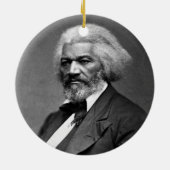 ジョージK.ワーレン著Frederick Douglassのポートレート セラミックオーナメント (裏面)