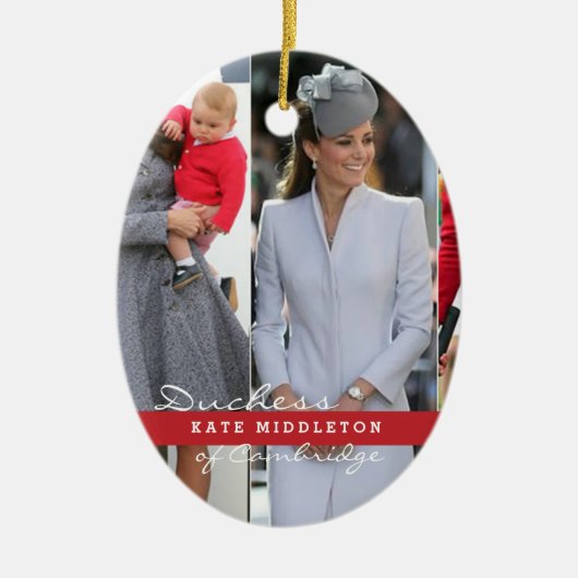 ジョージKate Middletonの王子 セラミックオーナメント (正面)