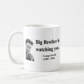 ジョージOrwellの引用文5b コーヒーマグカップ (左)