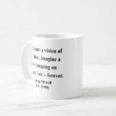 ジョージOrwellの引用文9a コーヒーマグカップ (正面左)