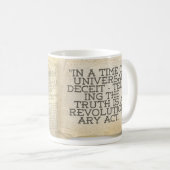 ジョージOrwellの歴史的マグ コーヒーマグカップ (正面右)