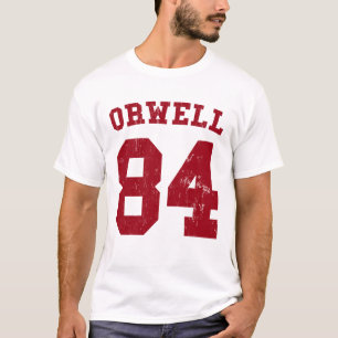 ジョージOrwell 84 1984年のjersey Tシャツ