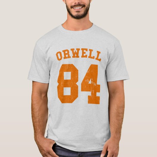 ジョージOrwell 84 1984年のjersey Tシャツ (正面)