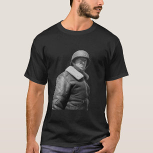 ジョージPattonおよび引用文-黒くして下さい… - Tシャツ