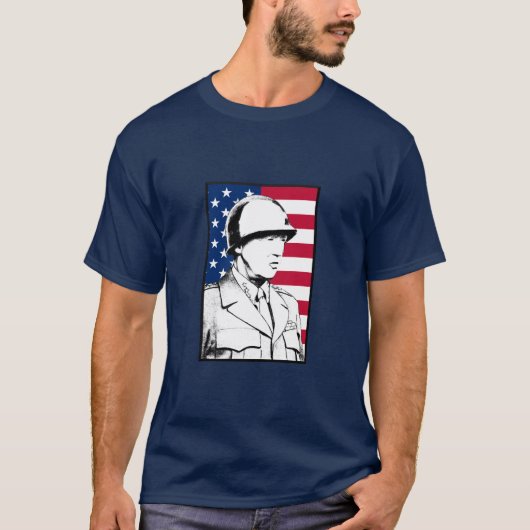 ジョージPatton -軍隊大将 Tシャツ (正面)