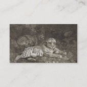 ジョージStubbs芸術家が刻む| 2 Tygers 名刺 (裏面)