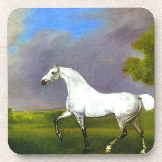 ジョージStubbs著灰色の馬 コースター (正面)