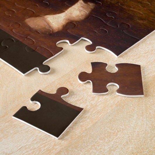 ジョージStubbs著絵を描く湾のハンターのヴィンテージ ジグソーパズル (側面)