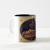 ジョージStubbs |の労働者1781年(ビスケットのエナメル ツートーンマグカップ (正面左)