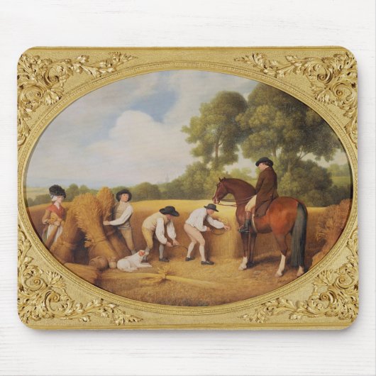 ジョージStubbs |の収穫者1795年(ビスケットeのエナメル マウスパッド (正面)
