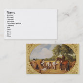 ジョージStubbs |の収穫者1795年(ビスケットeのエナメル 名刺 (正面/裏面)