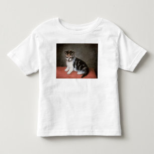 ジョージStubbs の失敗アンの白の子ネコ1790年 トドラーTシャツ