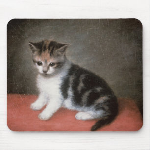 ジョージStubbs  の失敗アンの白の子ネコ1790年 マウスパッド