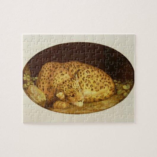 ジョージStubbs |の睡眠のヒョウ1777年(エナメル ジグソーパズル (横)