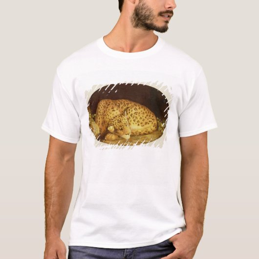 ジョージStubbs |の睡眠のヒョウ1777年(エナメル Tシャツ (正面)