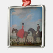 ジョージStubbs |ジョンおよびで乗るSophiaの召集 メタルオーナメント (左)