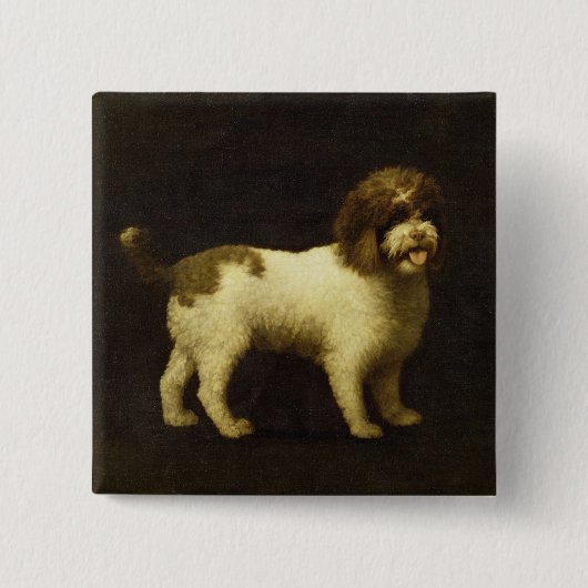 ジョージStubbs |水スパニエル犬1769年(canvの油 缶バッジ (正面)