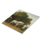 ジョージStubbs |組のクリーム色のPonのフェートン型オープンカー タイル (側面)