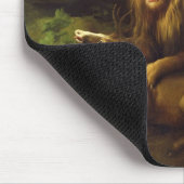 ジョージStubbs |雄鹿、c.1765 (oを攻撃しているライオン マウスパッド (コーナー)